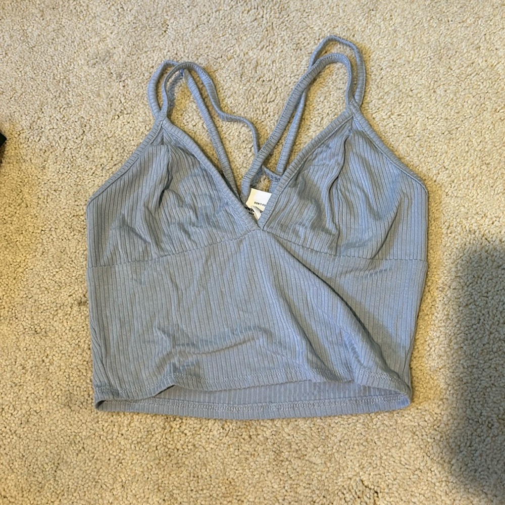 Sky blue tank top
